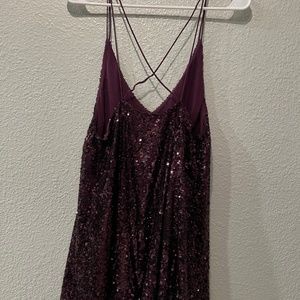 Sequin slip dress